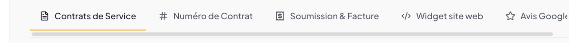 Business Configuration page with its 5 tabs